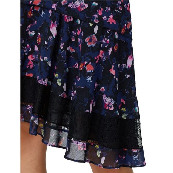 HP! NWOT Jason Wu Collective Lace Trim Floral Layered Tiered Boho Flowy Skirt - Picture 5 of 15